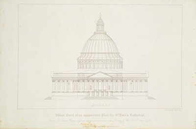 West Front of an Unexecuted Plan for St. Paul